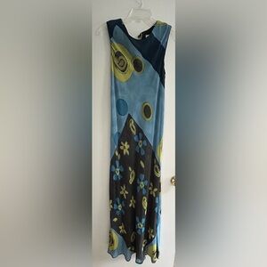 Vintage sleeveless dress Tessuto Large LIKE NEW